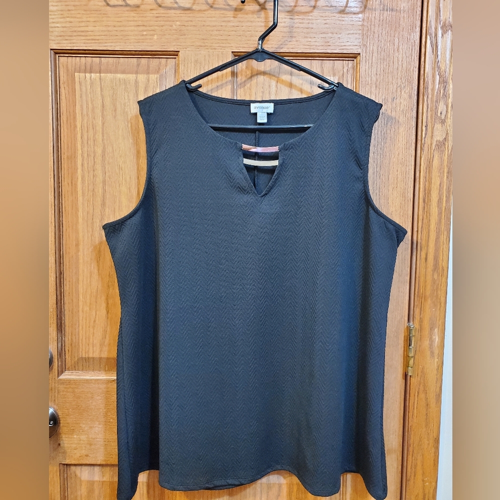 💥💥3/$15💥 Avenue Women's Black Blouse Sleeveless 18/20